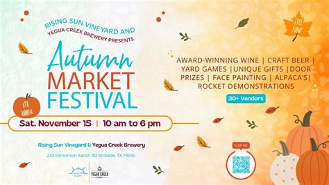 Autumn Market Festival at Rising Sun Vineyard, 233 Edmonson Ranch Rd ...