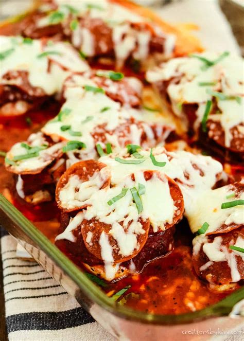 Pepperoni Chicken Recipe with Mozzarella - Creations by Kara