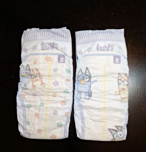 NEW! Luvs SIZE 8 Diapers Sample of 3 In Hand & Ready To Ship Non ...