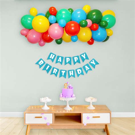 Various Colors DIY Happy Birthday Decoration Kit