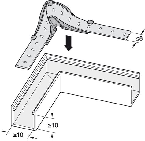 Corner guidance 90°, Häfele Loox5 for LED strip lights up to 8 mm width ...