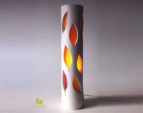 Burlap Table Lamp, Wooden Torchere, Folding Wood Lamp, Wood Lamp, Lamp ...