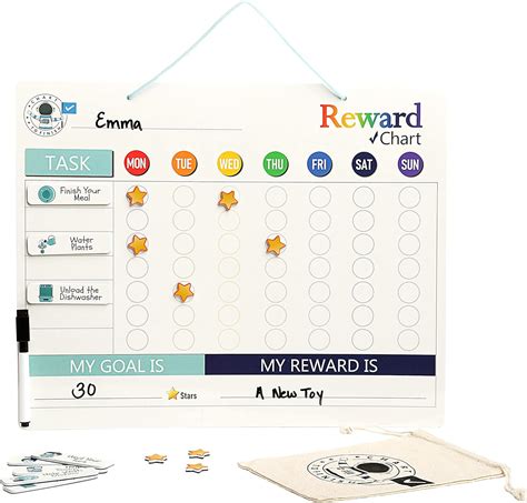 Buy Chart to Finish Behavior Chart and Chore Chart for Kids, 12 x 16 ...