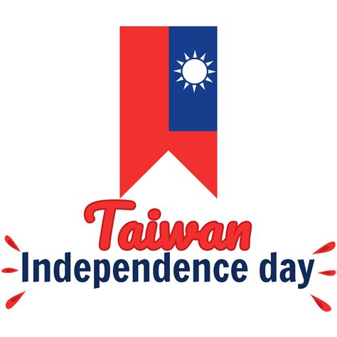 Taiwan independence day 10th double tenth October with taiwan flag ...