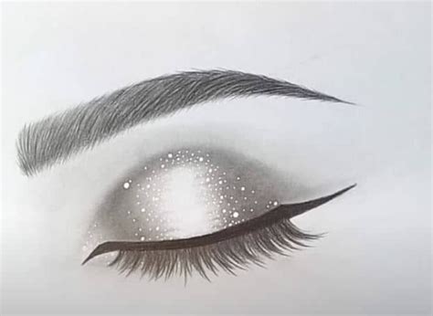 eye drawing closed