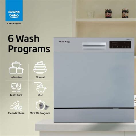 Voltas Beko by A TATA Product DT8S Free Standing 8 Place Settings ...
