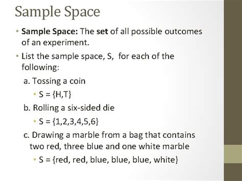Image result for Enumerate the Sample Space Example
