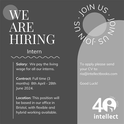 We are hiring an intern! Intellect is offering a three-month paid ...