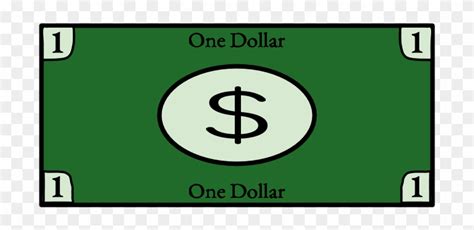 Clipart One Dollar Bill