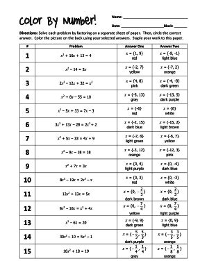 2018-2026 Form NY Seaford Union Free School District Color by Number ...