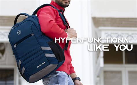 URBAN TRIBE Battle Tank 27 Liters Navy/Grey Laptop Office Travel ...