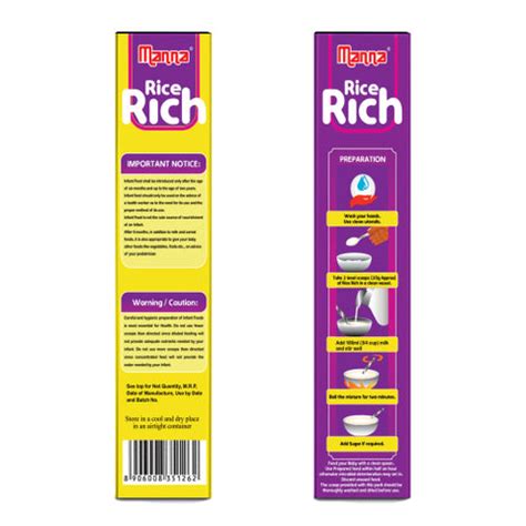 Rice Rich 200g - Baby Food (6+Months) Sprouted Ragi & Rice - 100% Natu ...