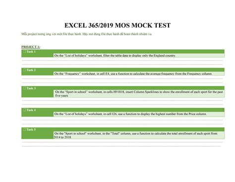 MOS Excel Test Practice 的图像结果