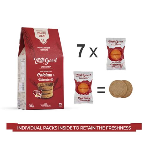 Buy TASTE GOOD CALCIUM AND VITAMIN D BISCUITS - PACK OF 4 Online & Get ...