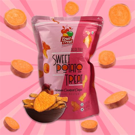 Natural Sweet Potato Chips | Crispy Vacuum Fried Snacks | FruitTreat ...