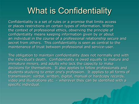 Confidentiality | PPT | Medical Health