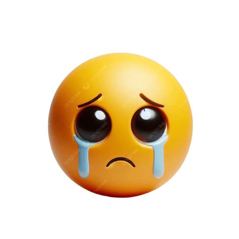 Loudly Crying Face Emoji 3d A Yellow Very Sad On Transprent Background, Loudly Crying Face Emoji ...