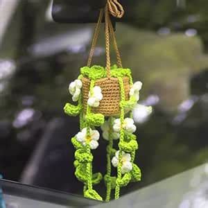 Nostrae by Ekhasa Crochet Car Hanging Decor for Mirror Hanging ...