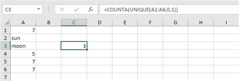 Image result for Excel Count Unique Values Formula