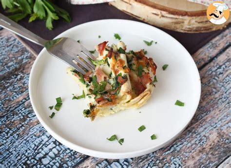 What to do with tortillas? Ham, spinach and mozzarella crinkle cake
