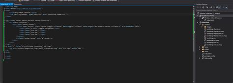 Visual Studio Code Bootstrap 的图像结果