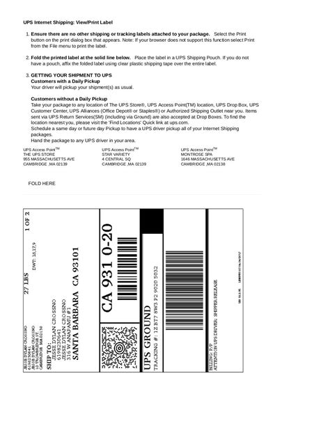 Image result for UPS Tracking Label