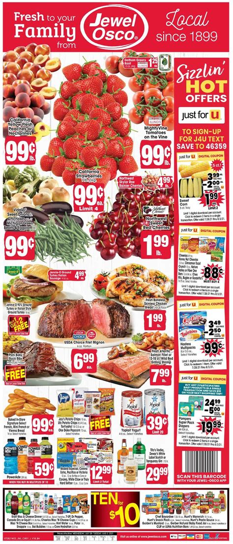 Jewel Osco Weekly Ad from July 28