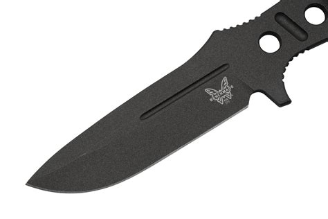 Benchmade 375BK-1 Cobalt Black, Sibert Adamas fixed knife, Shane Sibert ...