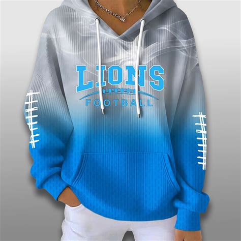 Detroit Lions 2025 Gradient Waffle Hoodie