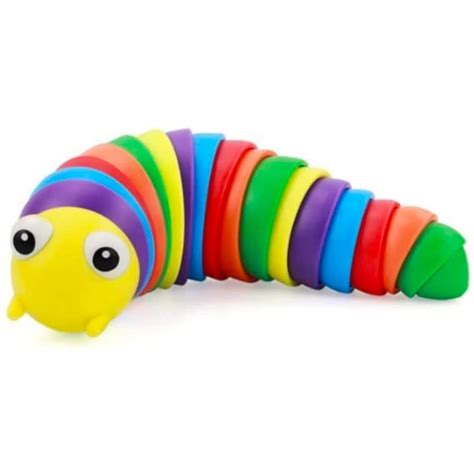 Buy Zenty Bazar Slug Fidget Toys, Click Sound Making Toy, Flexible Hand ...