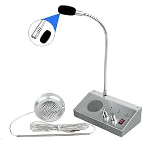 KOQICALL Window Intercom Two Way Talk Through Window Intercom Speaker ...