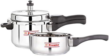 Buy Impex 3, 5 Litres Stainless Steel Pressure Cookers Induction Base ...