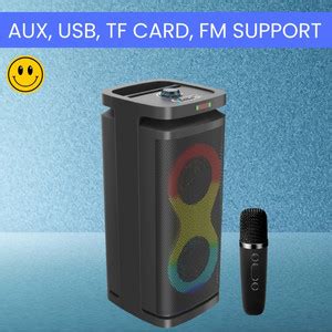 Buy GUGGU A1 (PORTABLE WIRELESS PARTY SPEAKER)With Wireless Karaoke Mic ...