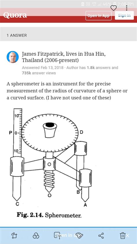 name tje instrument you would used to. measure (1) thickness of paper ...