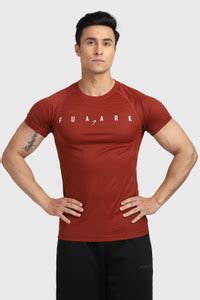 FuaarK Typography Men Round Neck Red T-Shirt - Buy FuaarK Typography ...