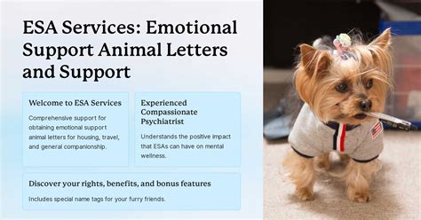 ESA Services: Emotional Support Animal Letters and Support