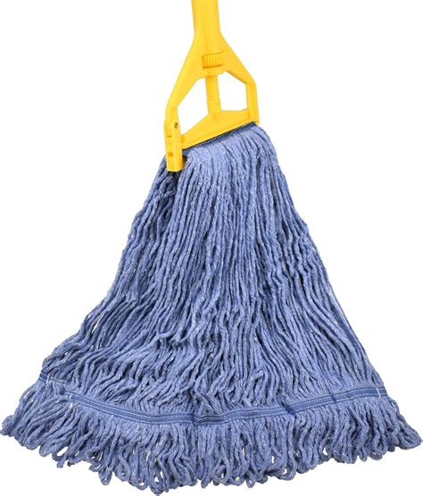 Buy 16 Oz Loop-End Blue Mop Head Replacement Heavy Duty Commercial ...