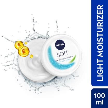 NIVEA Soft Light Moisturizer for Face, Hand & Body, Non-Sticky Cream ...