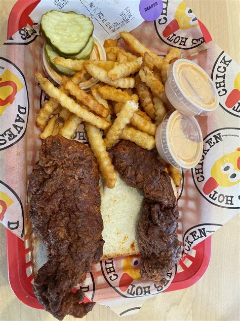 Dave’s Hot Chicken in Naperville, IL - Reaper tenders : r/spicy