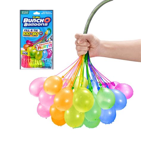 3 Pack Zuru Bunch O Balloons Tropical Party! Self-Sealing Water ...