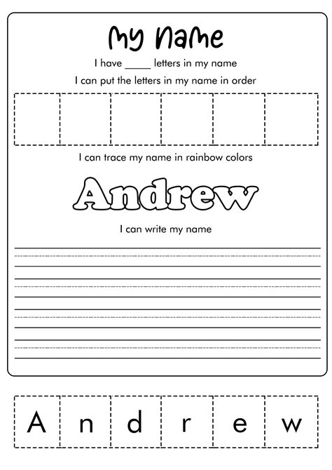 11 Best Images of Worksheets Practice Writing Their Names - Tracing ...