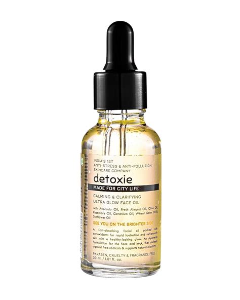 Buy Detoxie Ultra Glow Face Oil | 8 Natural 100% Ayurvedic Oils |Calms ...