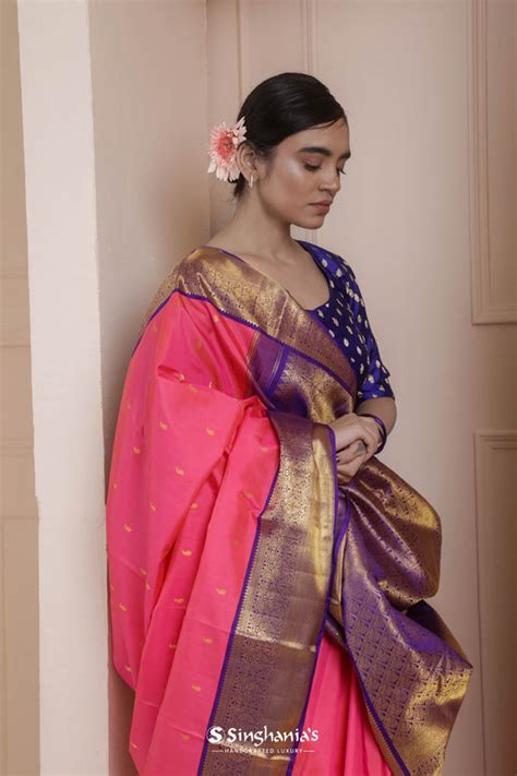 Buy Korvai Kanchipuram Silk Sarees Online | Singhania's
