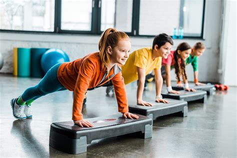 Children doing plank exercise with step platforms - Lakeshore Sport ...