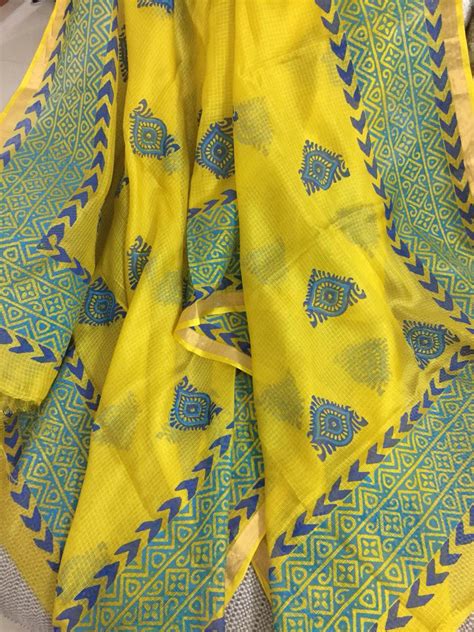 Block printed Pure silk Kota Dupatta – Akrithi
