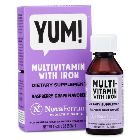 Multivitamin with Iron Pediatric Drops for Newborn Kids | NovaFerrum
