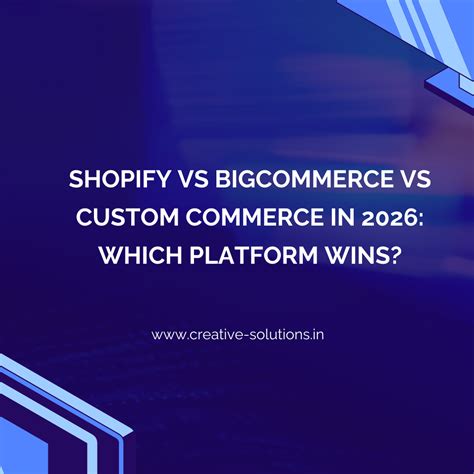 Shopify vs BigCommerce vs Custom Commerce in 2026: Which Platform Wins ...