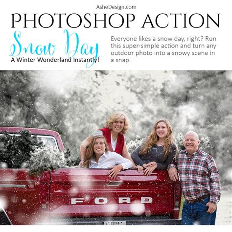 Ashe Design | Photoshop Action | Snow Day – AsheDesign