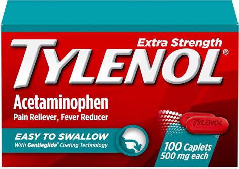 Amazon.com: Tylenol Extra Strength Easy to Swallow Acetaminophen, Pain ...
