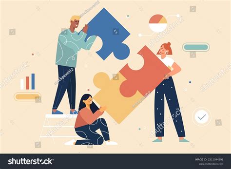 Puzzle Teamwork Vector 的图像结果